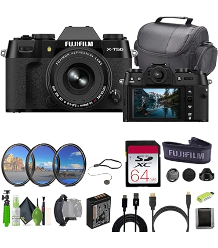 新品 FUJIFILM X-T50 15-45mmキット  シルバー Amazon.com : FUJIFILM X-T50 Mirrorless Camera with 15-45mm Lens